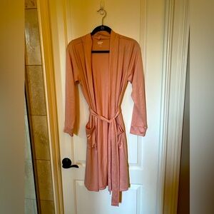Lands End Pink Lightweight Sweater Robe S